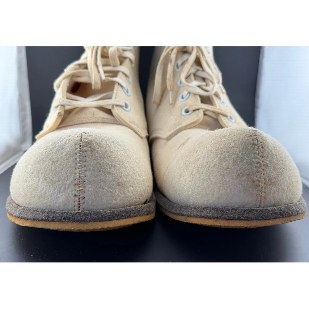 Vintage A.R. Hyde & Sons: QM-6677, Canvas Felt Mukluk Boots, Cream, Mens Large